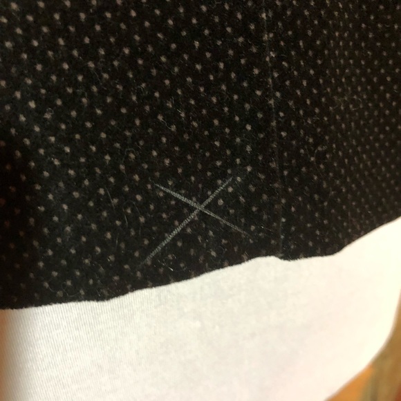 Tommy Hilfiger Black Velvet / white polka dot jacket - impulse purchase 12 -NWOT - Picture 4 of 11